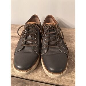 Sperry Top - Sider Mens Size‎ 1 Clipper LTT Black Leather Sneakers Shoes